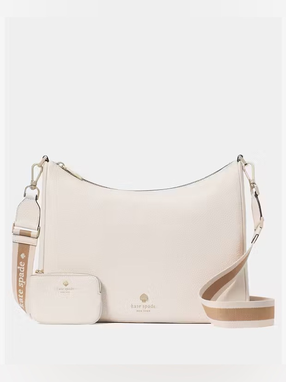 ♠️Kate Spade New York Emma Large Crossbody Bag, Parchment NWT